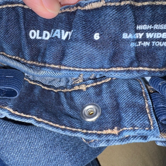 Girls Old Navy Baggy Wide Leg Jeans - Picture 2 of 2